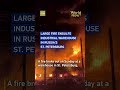 Large fire engulfs industrial warehouse in Russia's St. Petersburg #worldnow