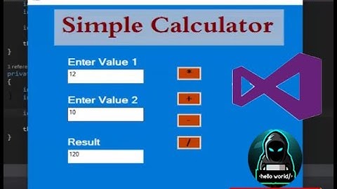 how to make Calculator using C# || simple Calculator part_1