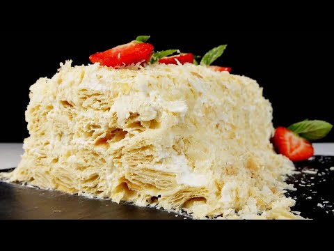 Торт из 3 ингредиентов за 30 минут. Без раскатки коржей! Ленивый "Наполеон"