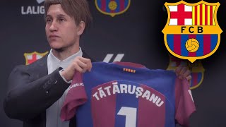 OFFICIAL Noul Antrenor Barcelona este Tătăruşanu ! || FC 24 Romania Ep 6