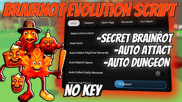 BEST BRAINROT EVOLUTION Script | Secret Brainrots, Auto Attack, Auto Dungeon, Kill Aura & More