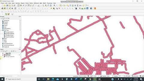 Creating Buffer for Roads using QGIS