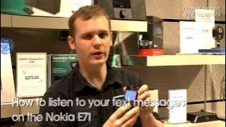 How to listen to your text messages on the Nokia E71