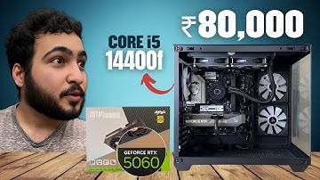 ₹80,000 All-Rounder PC Build 2025 | i5 14400F + RTX 5060 (Gaming & Productivity Beast)🔥