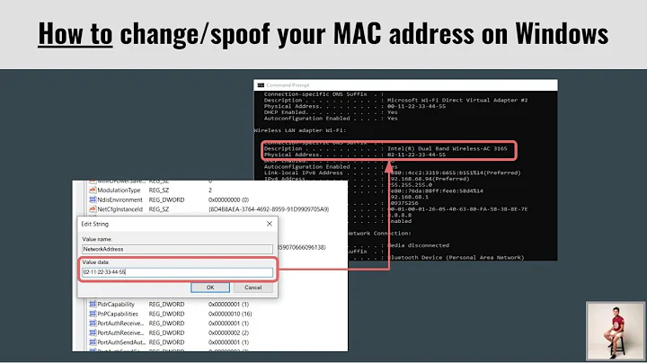 How to spoof your mac address on Windows