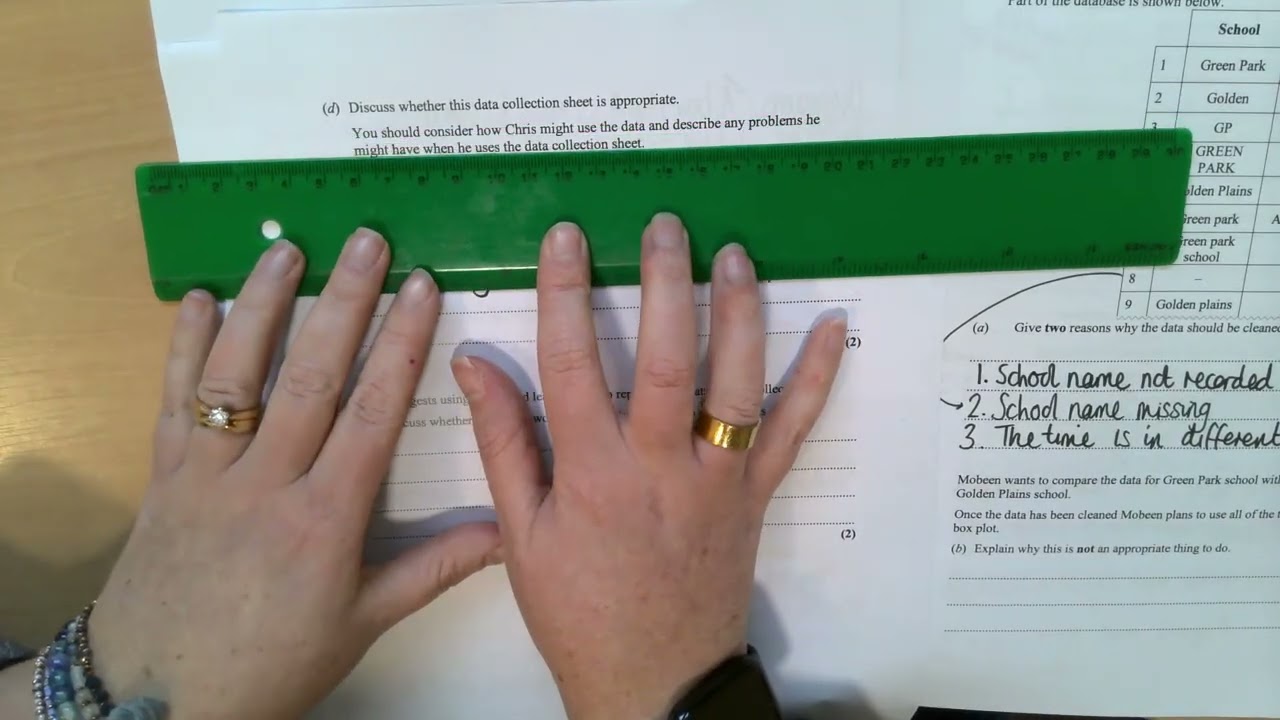 Statistics GCSE Foundation June 24 ODD Questions Paper 2