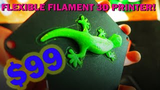 Print Flexible TPU Filament on a $99 EasyThreed 3d Printer!!