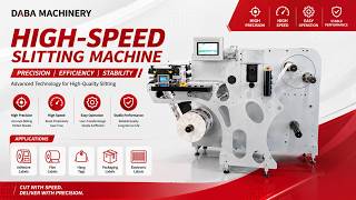 High-Speed Label Slitting Machine Demo | Precision Cutting for Film & Paper (400m/min)