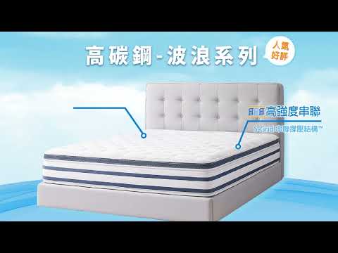 製床所御品-高碳鋼Q床-波浪系列床墊 #台中床墊 #製床所