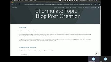 Business Process - Creating Processes in Google Sites