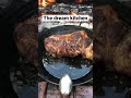 The dream kitchen #cookingvideo #firecooking #fire #roastpork #outdoorcooking