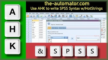 Using AutoHotKey to write SPSS Syntax with HotStrings
