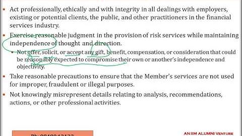 GARP Code of Conduct