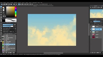 SpeedPaint - Vintage Clouds [MediBang Paint Pro]