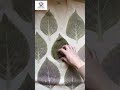 How to design your plain shirt. #leafdesign #diycrafts #diyshirtdesign #shirtdesign
