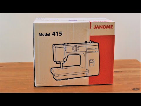 JANOME 415.   Unboxing, χρήση και συντήρηση οικιακής ραπτομηχανής.