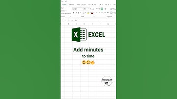 Excel | Excel Formula | Add Minutes to time in Excel | Google sheet| Excel Tricks | #excel #formula