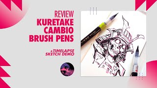 Kuretake Cambio Brush Pen - Review and Demo