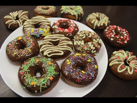 Donuts Resepti. Super Ləzzətli Donuts. Американские Пончики (Донаты)