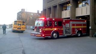 Responding for a highrise fire on charles street