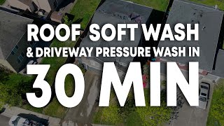 Roof Soft Wash & Driveway Pressure Wash in 30 Minutes | Power Clean Pro Services screenshot 3