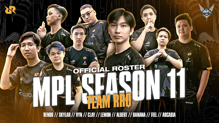 OFFICIAL LINEUP TEAM RRQ FOR MPL SEASON 11
