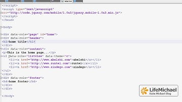 Simple List View in jQuery Mobile