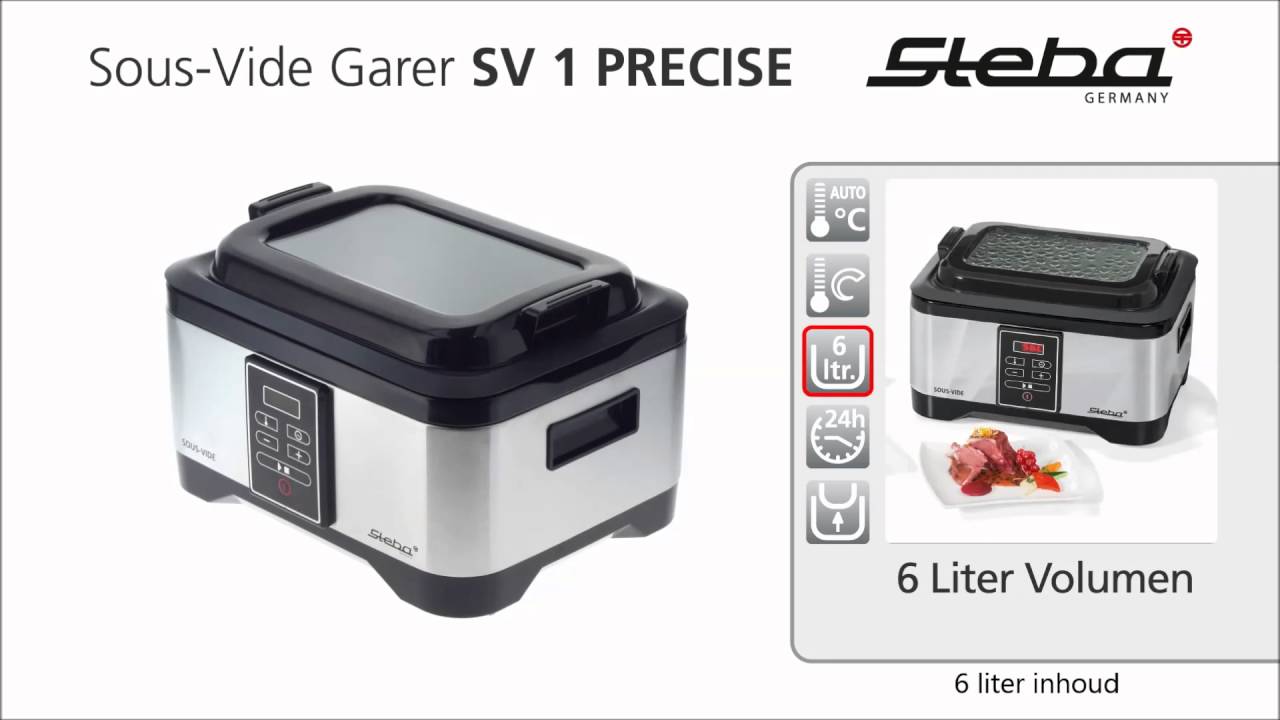 Steba SV 1 Precise Sous Vide water oven (Product demonstratie) YouTube