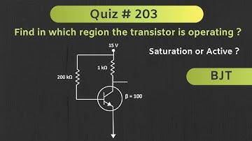 Quiz # 203 (BJT - Bipolar Junction Transistor)