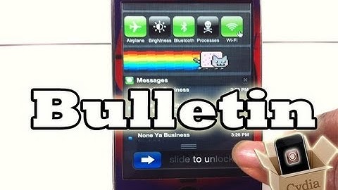 Bulletin (Cydia Tweak) Access Notification Center from Lockscreen & More
