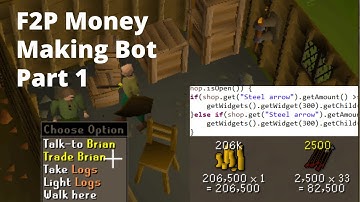 OSRS F2P Bot | Money Making Script Part 1 | 200k+ph