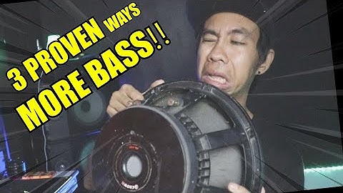 3 Proven Ways to INCREASE & IMPROVE BASS on Speaker or Subwoofers