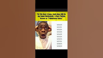 9 Days. 9 Palindromes. The Calendar Just Went FULL CIRCLE! #calendar #palindrome #shorts #viralvideo