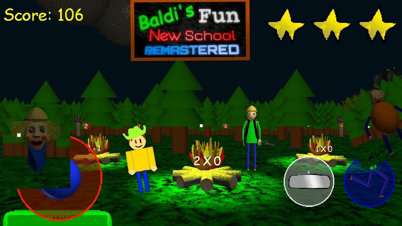 Baldi's Fun New School Remastered 1.4.5 Update Gameplay 