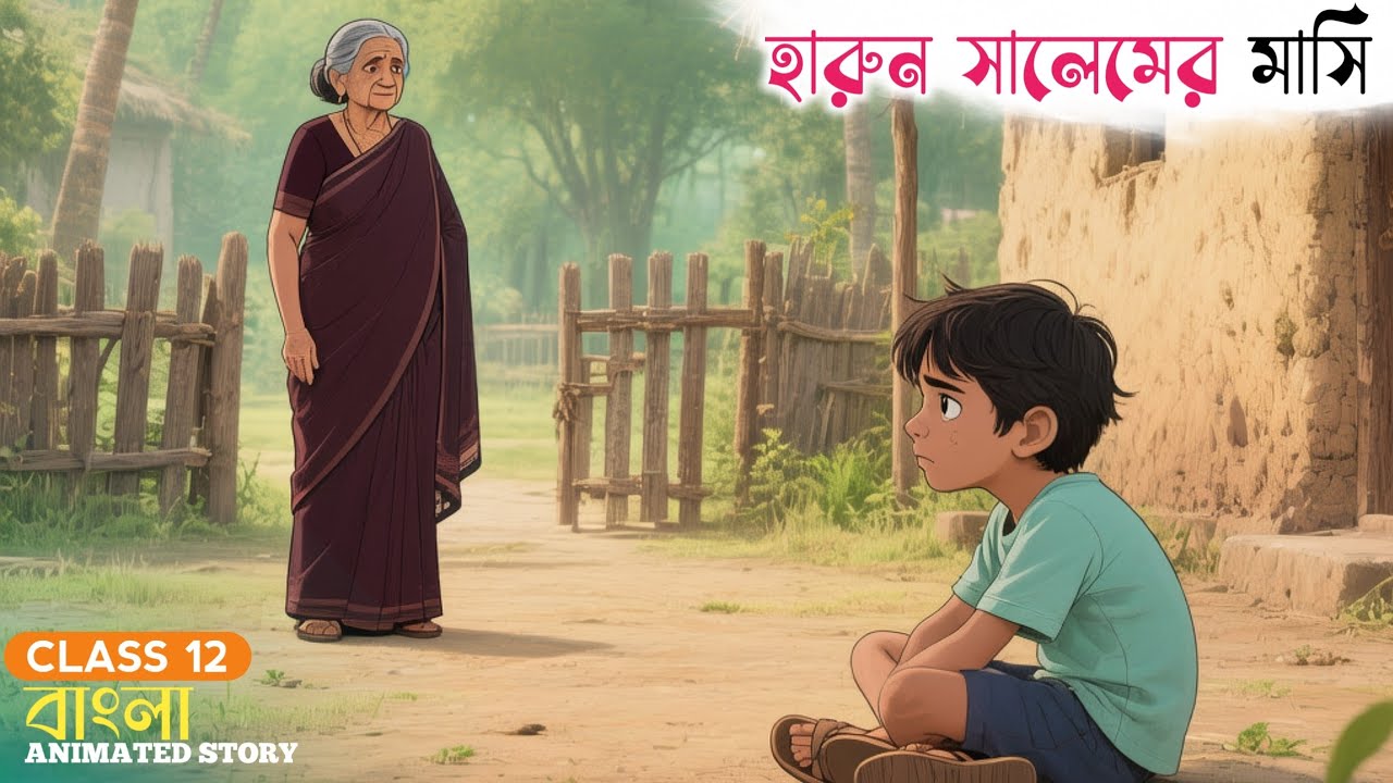 হারুন সালেমের মাসি | মহাশ্বেতা দেবী | class 12 | কার্টুন @edutoons_bangla 