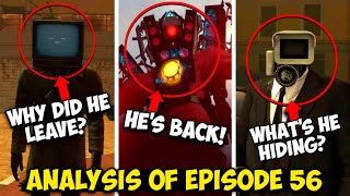 Titan Speakerman Is Back!? - Episode 56 Skibidi Toilet All Secrets & Easter Egg Analysis & Theory