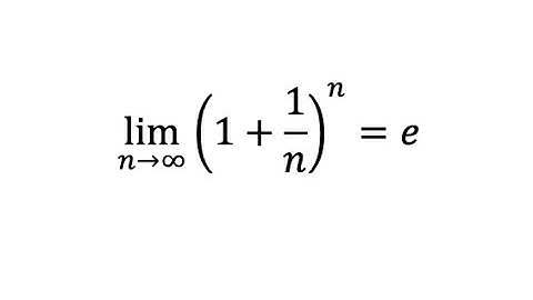 e as a limit using L