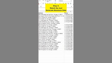 Scrape Business Data from Google Maps in Excel