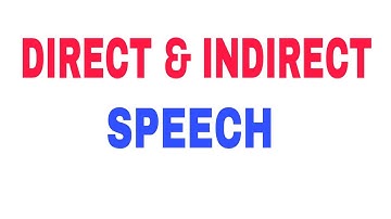 DIRECT & INDIRECT Speech | Part - 01| By Anil Dalvi Sir