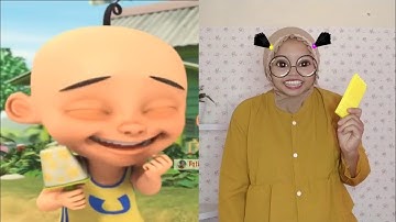 Tiru upin ipin makan ais krim buatan kak ros