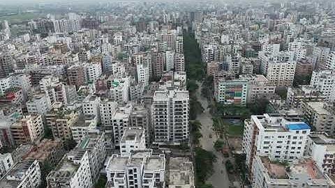 Bashundhara residential area from the sky | Basundhara R/A Drone view