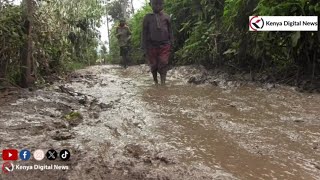Watch the devastating scenes caused by floods in Trans Nzoia, Gov Natembeya offers support!!