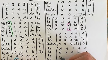 Système linéaire 4x4, 4 équations 4 inconnues, méthode du pivot de Gauss : Gauss-Jordan.