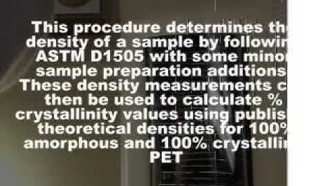 Density Gradient Column - Specific Gravity
