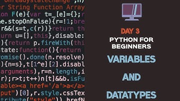 #Day3 python bootcamp ||chapter2 variables and datatypes || beginner to advanced || python tutorials