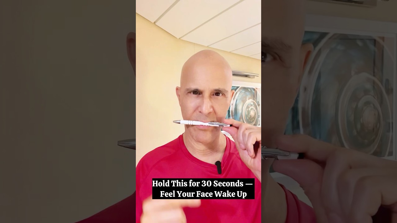 Hold This for 30 Seconds — Feel Your Face Wake Up!  #drmandell #health #face #healing