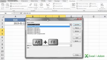 Kurs makra i podstawy do VBA 03 - Gdzie są przechowywane makra i skróty klawiszowe