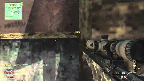 MW3 random no scope silent shot!