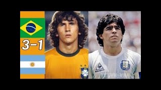 Brazil 3 x 1 Argentina (Zico, Maradona, Kempes)  ● 1982 World Cup Extended Goals \& Highlights HD