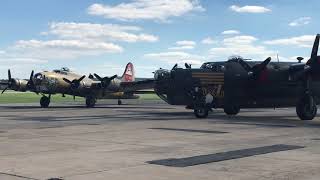 B 17 and B 24 engine startup